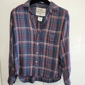 Frank and Eileen Relaxed Flannel Plaid Shirt Size S